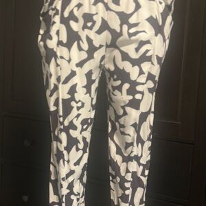 Stylish Blue and White Women's Pants